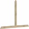 Ekena Millwork Portland Rough Sawn Timber Gable Bracket, Douglas Fir, 84"W x 56"H x 2"D x 4"F, 16/12 Pitch GBW084X56X0204POR00RDF - alternate 2